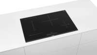 Preview: BOSCH PVS875FB5E Induktionskochfeld, 80 cm, Schwarz, Mit Rahmen aufliegend
