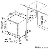 BOSCH SBV6ZB806E Serie 6, Vollintegrierter Geschirrspüler, 60 cm, XXL