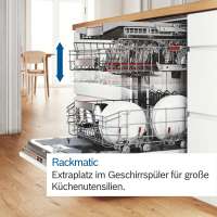 BOSCH SBV6ZB806E Serie 6, Vollintegrierter Geschirrspüler, 60 cm, XXL