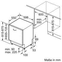 BOSCH SMV2HTX02E Serie 2 Vollintegrierter Geschirrspüler 60 cm