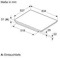NEFF T68YYY4C0 N 90 Induktionskochfeld 80 cm Flex Design