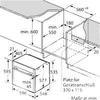 Neff BCR4522N A+ Ein­bau-Back­ofen Sen­sor-Tas­ten in Edelstahl (B45CR22N0) A+ 12 Programme