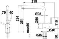 Blanco 516688 Linus-S Küchenarmatur Anthrazit Hochdruck