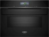 Siemens CM976GMB1 iQ700 Einbau-Kompaktbackofen mit Mikrowellenfunktion 60 x 45 cm Schwarz