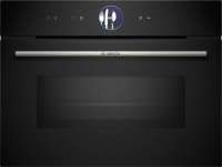 BOSCH CMG7761B1 Serie 8 Einbau-Kompaktbackofen mit Mikrowellenfunktion 60 x 45 cm Schwarz