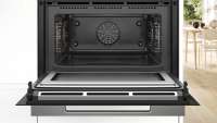 BOSCH CMG7761B1 Serie 8 Einbau-Kompaktbackofen mit Mikrowellenfunktion 60 x 45 cm Schwarz
