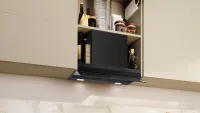 NEFF D67XDP2S0 N 70 Integrierte Designhaube 60 cm Klarglas schwarz bedruckt, Mattschwarz