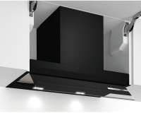 BOSCH DBB67AM60 Serie 6 Integrierte Designhaube 60 cm Klarglas schwarz bedruckt, Schwarz