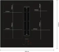 Preview: Siemens ED611BS16E iQ300 Kochfeld mit Dunstabzug (Induktion) 60 cm Rahmenlos aufliegend