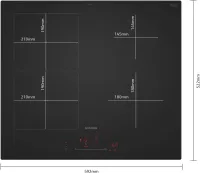 Siemens ED61AHSC1E iQ500 Induktionskochfeld 60 cm Mattschwarz, Rahmenlos aufliegend