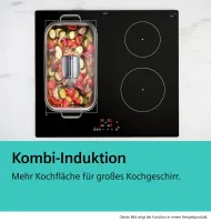 Siemens ED877HQ26E iQ500, Kochfeld mit Dunstabzug (Induktion), 80 cm, Mit Rahmen aufliegend