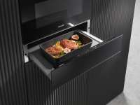 Preview: Miele ESW 7010 Grifflose Gourmet-Wärmeschublade in 14cm Höhe Obsidianschwarz