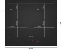 Siemens EX61AHYC1E iQ700 Induktionskochfeld 60 cm Mattschwarz, Rahmenlos aufliegend