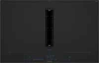 Siemens EX87BNX68E iQ700 Kochfeld mit Dunstabzug (Induktion) 80 cm Mattschwarz, Mit Rahmen aufliegend