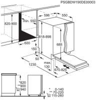 AEG FAV55BVI3P 7000 GlassCare, Vollintegrierter-Geschirrspüler 60 cm, AirDry - perfekte Trocknungsergebnisse, Besteckkorb, QuickSelect Display