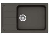 SCHOCK FOMD100LSAGAS Formhaus D-100LS Asphalt  Unterschrank 60 cm Einbauspüle aufliegend CRISTALITE®