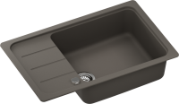 Preview: SCHOCK FOMD100LSAGAS Formhaus D-100LS Asphalt  Unterschrank 60 cm Einbauspüle aufliegend CRISTALITE®