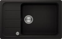SCHOCK FOMD100LSAGNE Formhaus D-100LS-A Nero Unterschrank 60 cm Einbauspüle aufliegend CRISTALITE®