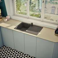 Preview: SCHOCK FOMD100SAGON Formhaus D-100S-A Onyx Unterschrank 45 cm Aufliegend CRISTALITE®