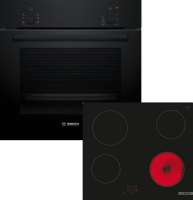 BOSCH HBD211FB66, Einbau-Backofen-Set, (HBF010BA1 + PKE61RAA2E), Einbau-Backofen, Elektro-Kochfeld