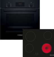 BOSCH HBD231FB66, Einbau-Backofen-Set, (HBF133BA1 + PKE61RAA2E), Einbau-Backofen, Elektro-Kochfeld