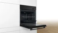 Preview: BOSCH HBF010BA1 Serie 2 Einbau-Backofen 60 x 60 cm Schwarz