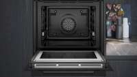Siemens HM776GKB1 mit Mikrowellenfunktion 60 X 60 cm schwarz/edelstahl