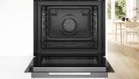 BOSCH HRG7764B1 Serie 8, Einbau-Backofen mit Dampfunterstützung, 60 x 60 cm, Schwarz