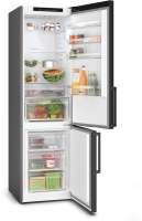 Bosch KGN39VXDT 203 x 60 cm, NoFrost + Vitafresh XXL, 363l, Edelstahl Schwarz