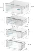 Siemens KI96NNSE0 iQ100 Einbau-Kühl-Gefrier-Kombination mit Gefrierbereich unten 193.5 x 54.1 cm Schleppscharnier