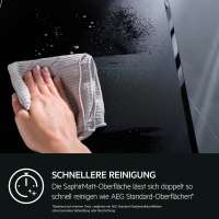 Preview: AEG KIB6845AS 6000 Flex, SaphirMatt®, Autarkes Induktionskochfeld, Hob²Hood, 80 cm