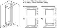 BOSCH KIL22NSE0  Serie 2 Einbau-Kühlschrank mit Gefrierfach 88 x 56 cm Schleppscharnier
