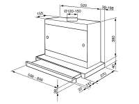 Preview: Smeg KSET9XE2 Flachschirmhaube 90 cm Silber