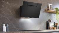 Siemens LC67JFN60 iQ300, Umluft-Wandhaube, 60 cm, Klarglas schwarz bedruckt, Schwarz