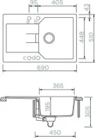 Preview: SCHOCK MAND100SAGNE Manhattan D-100S A Nero Unterschrank 45 cm Aufliegend CRISTALITE®