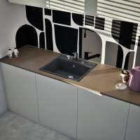 Preview: SCHOCK NEMN100AGON Nemo N-100 Onyx Unterschrank 60 cm Aufliegend CRISTALITE®