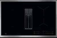 AEG OCH84B03XB Serie 6000 Bridge XT Induktionskochfelder mit integriertem Dunstabzug, 80cm