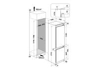 Preview: Privileg PCINF 18S2 Einbau-Kühl- Gefrierkombination, 38 dB, NoFrost, Schlepptür, Nische 178 cm