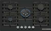 Bosch PPQ7A6I40 Series 6 Gas Hob 5-Bulb 80 cm Tempered Glass Black