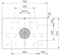 Preview: BORA PURA Pure mit integriertem Kochfeldabzug - Abluft