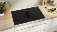 Preview: BOSCH PXX895D57E Serie 8, Kochfeld mit Dunstabzug (Induktion), 80 cm, Mit Rahmen aufliegend