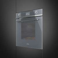SMEG SF6102PZS Einbaubackofen 60 cm, Vollglasfront in Silberglas