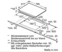 Neff TBD5820N FlexInduktion Kochfeld 80cm mit Edelstahlrahmen T58BD20N0