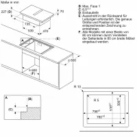 NEFF V58PHQ4C0 N 70 Induktionskochfeld mit Dunstabzug 80 cm flächenbündig (integriert)