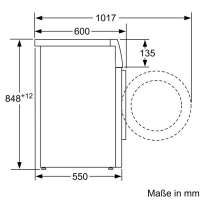 Siemens WM14N297 Stand-Waschmaschine-Frontlader weiß / B