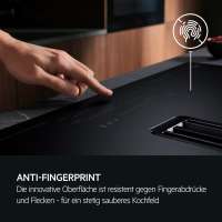 Preview: AEG XCD6847AS Autarkes Kochfeld mit integriertem Dunstabzug, SaphirMatt®, Muldenlüfter, Umluft, 83cm