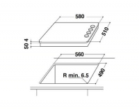 WhirlpoolAKM 609 IX Kochfeld Glaskeramik 60 cm