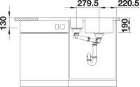 BLANCO 518451 Spüle MEDIAN 6 S-IF Becken
