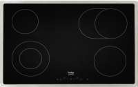 Beko EB 9840 FHN Autark 80 cm Glas­ke­ra­mik Kochfeld Edel­stahl­rah­men Facettenschliff Sensortasten