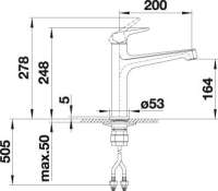 BLANCO 520332 FELISA Messing SILGRANIT ®-Look Tartufo Hochdruck